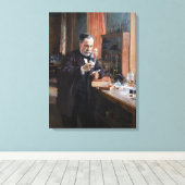 Albert Edelfelt - Portret van Louis Pasteur Canvas Afdruk (Insitu (Houten vloer))