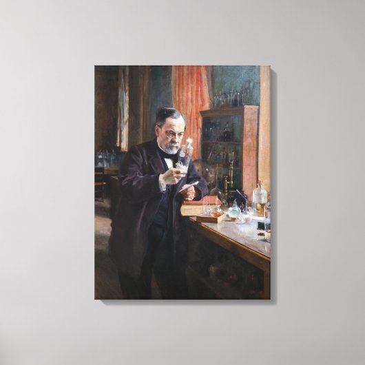 Albert Edelfelt - Portret van Louis Pasteur Canvas Afdruk (Voorkant)
