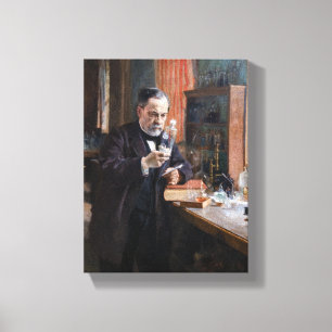 Albert Edelfelt - Portret van Louis Pasteur Canvas Afdruk