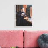 Albert Edelfelt - Portret van Louis Pasteur Canvas Afdruk (Insitu (Woonkamer))