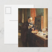 Albert Edelfelt, Portret van Louis Pasteur CC0044 Briefkaart (Voorkant / Achterkant)