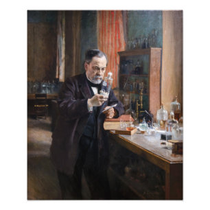 Albert Edelfelt - Portret van Louis Pasteur Foto Afdruk