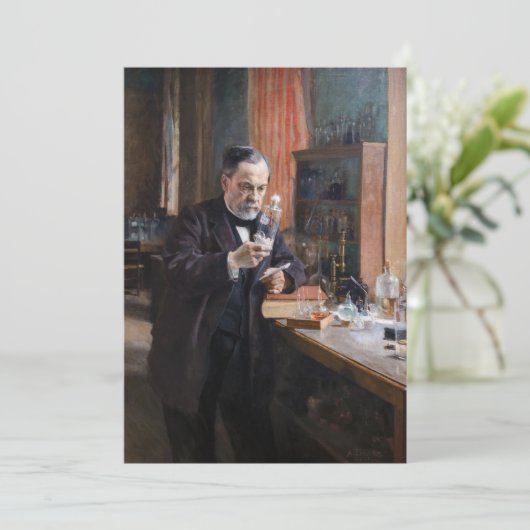 Albert Edelfelt - Portret van Louis Pasteur Kaart (Staand voorkant)