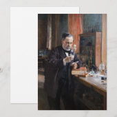 Albert Edelfelt - Portret van Louis Pasteur Kaart (Voorkant / Achterkant)