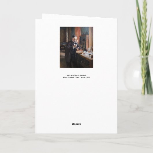 Albert Edelfelt - Portret van Louis Pasteur Kaart (Achterkant)