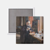 Albert Edelfelt - Portret van Louis Pasteur Magneet (Voorkant / Achterkant)