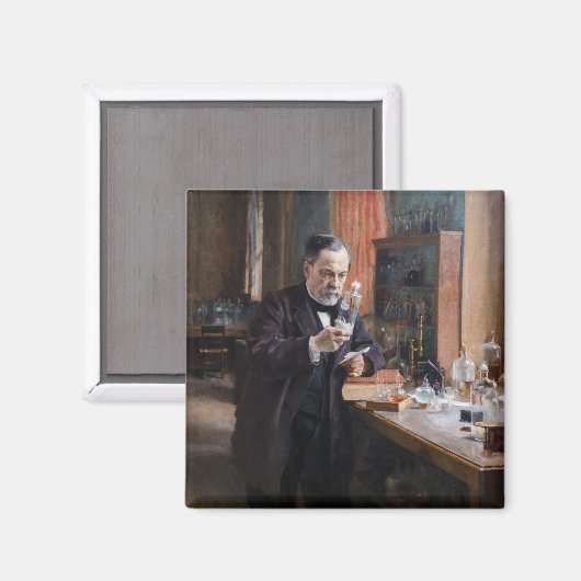 Albert Edelfelt - Portret van Louis Pasteur Magneet (Voorkant / Achterkant)