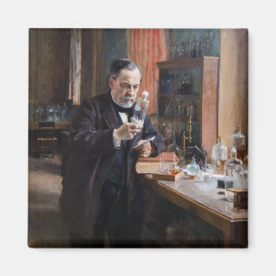 Albert Edelfelt - Portret van Louis Pasteur Magneet