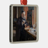 Albert Edelfelt - Portret van Louis Pasteur Metalen Ornament (Rechts)