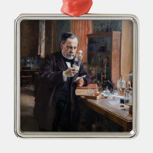 Albert Edelfelt - Portret van Louis Pasteur Metalen Ornament (Voorkant)
