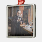 Albert Edelfelt - Portret van Louis Pasteur Metalen Ornament (Links)