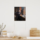 Albert Edelfelt - Portret van Louis Pasteur Poster (Keuken)