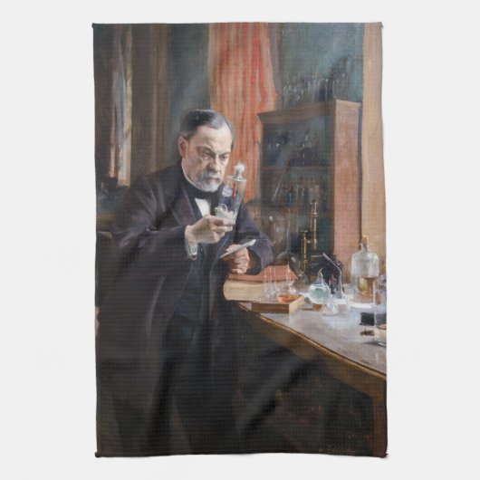 Albert Edelfelt - Portret van Louis Pasteur Theedoek (Verticaal)