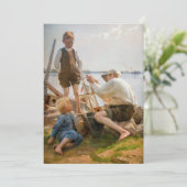 Albert Edelfelt - Scheepsbouwers Bedankkaart (Staand voorkant)