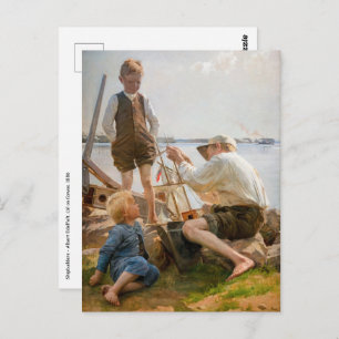 Albert Edelfelt - Scheepsbouwers Briefkaart