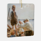 Albert Edelfelt - Scheepsbouwers Keramisch Ornament (Rechts)