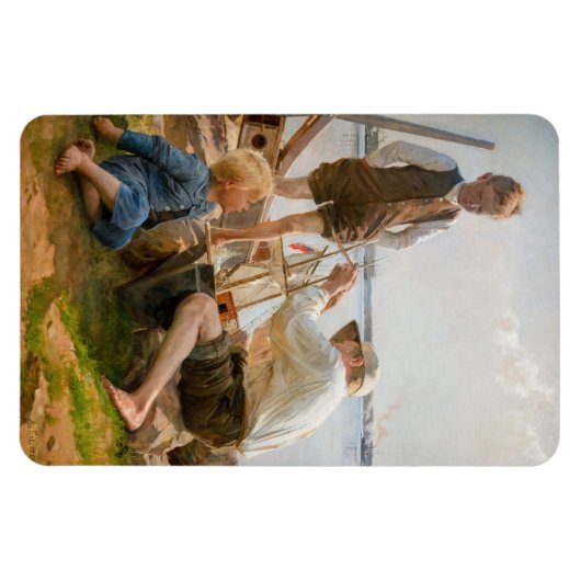 Albert Edelfelt - Scheepsbouwers Magneet (Horizontaal)