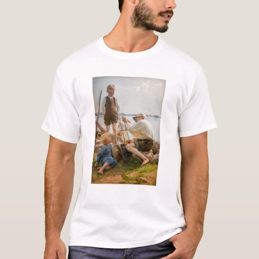 Albert Edelfelt - Scheepsbouwers T-shirt (Voorkant)
