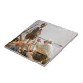 Albert Edelfelt - Scheepsbouwers Tegeltje (Zijkant)