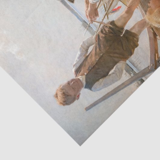 Albert Edelfelt - Scheepsbouwers Tissuepapier (Detail)