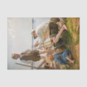 Albert Edelfelt - Scheepsbouwers Tissuepapier (Voorkant)