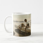 Albert Edelfelt - Twee jongens op een log Koffiemok (Links)
