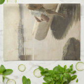 Albert Edelfelt - Twee jongens op een log Theedoek (Gevouwen)