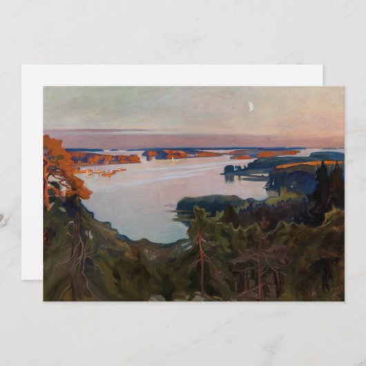 Albert Edelfelt - Uitzicht over Haikko Bedankkaart (Voorkant / Achterkant)