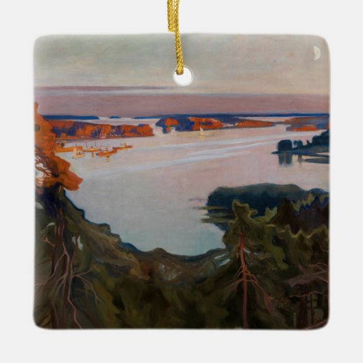 Albert Edelfelt - Uitzicht over Haikko Keramisch Ornament (Voorkant)