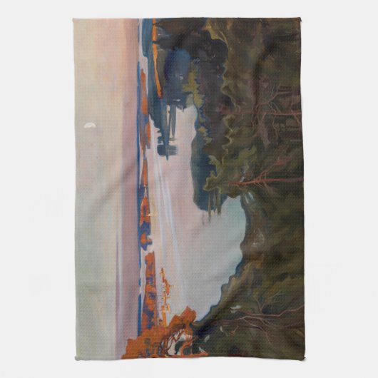 Albert Edelfelt - Uitzicht over Haikko Theedoek (Verticaal)