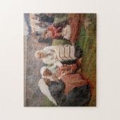 Albert Edelfelt - Vrouwen buiten de kerk Legpuzzel (Verticaal)