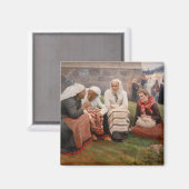 Albert Edelfelt - Vrouwen buiten de kerk Magneet (Voorkant / Achterkant)
