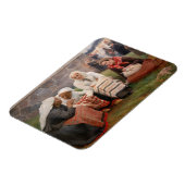 Albert Edelfelt - Vrouwen buiten de kerk Magneet (Linkerzijde)