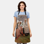 Albert Edelfelt - Vrouwen buiten de kerk Schort (Gedragen)