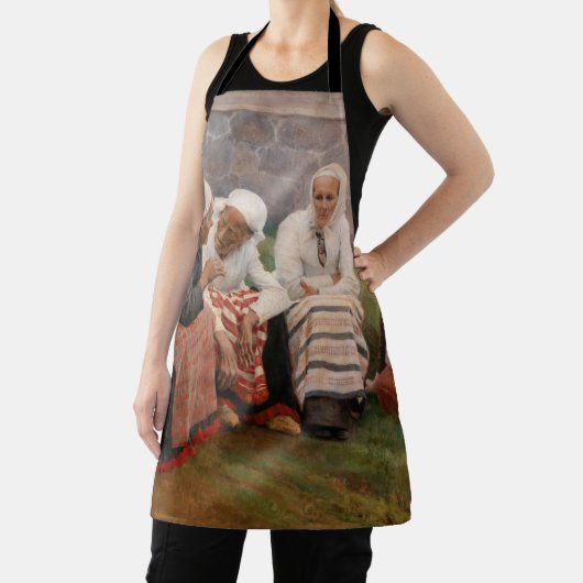 Albert Edelfelt - Vrouwen buiten de kerk Schort (Insitu)