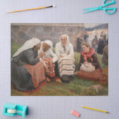 Albert Edelfelt - Vrouwen buiten de kerk Tissuepapier (Craft)