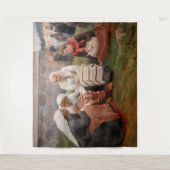 Albert Edelfelt - Vrouwen buiten de kerk Wandkleed (Voorkant)