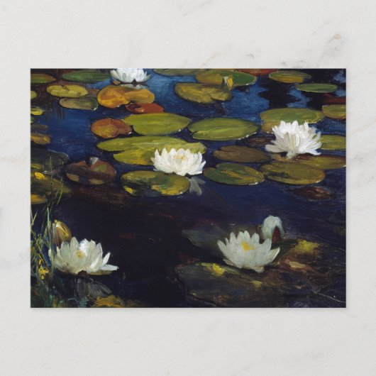 Albert Edelfelt - Water Lilies, Studie Briefkaart (Voorkant)