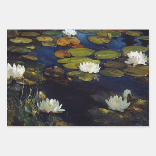 Albert Edelfelt - Water Lilies, Studie Inpakpapier Vel (Voorkant)