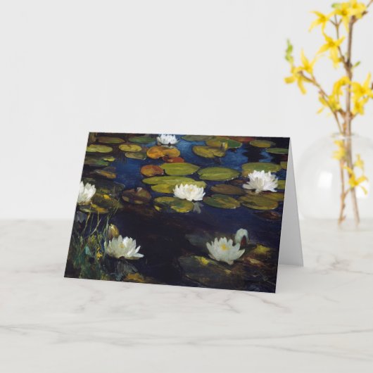 Albert Edelfelt - Water Lilies, Studie Kaart (Gele Bloem)