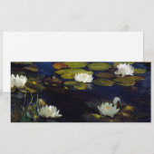 Albert Edelfelt - Water Lilies, Studie Kaart (Voorkant / Achterkant)