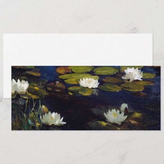 Albert Edelfelt - Water Lilies, Studie Kaart (Voorkant / Achterkant)