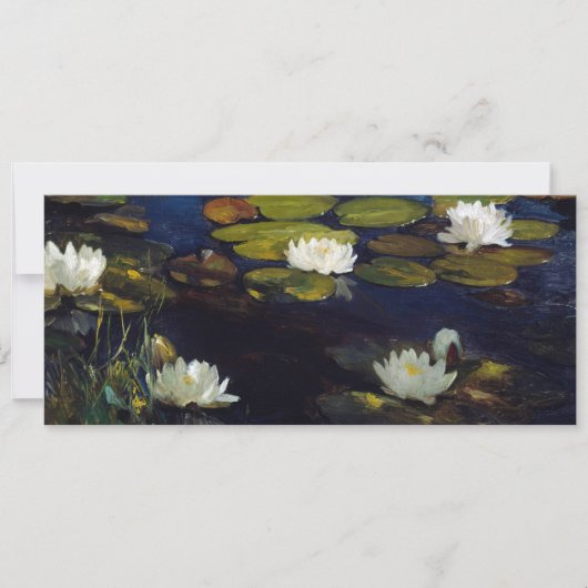 Albert Edelfelt - Water Lilies, Studie Kaart (Voorkant)