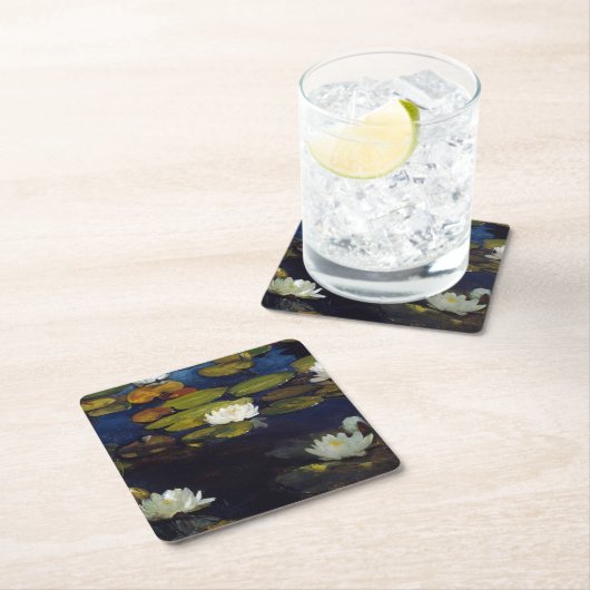 Albert Edelfelt - Water Lilies, Studie Kartonnen Onderzetters (Insitu)