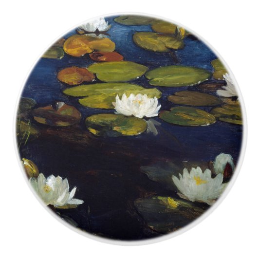 Albert Edelfelt - Water Lilies, Studie Keramische Knop (Voorkant)