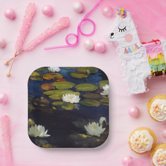 Albert Edelfelt - Water Lilies, Studie Papieren Bordje (Feest)