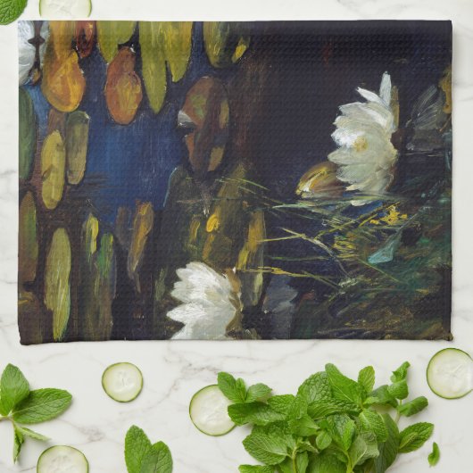 Albert Edelfelt - Water Lilies, Studie Theedoek (Gevouwen)