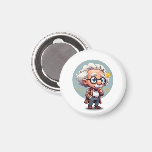 Albert Einstein 2 Magneet (Voorkant / Achterkant)