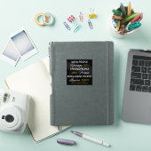Albert Einstein Citaat Minimalistische Typografie  Sticker (iPad Cover)