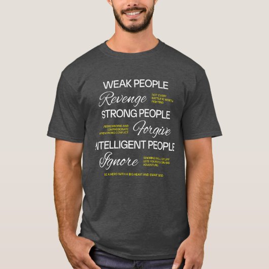 Albert Einstein citaat moderne typografie wijsheid T-shirt (Voorkant)